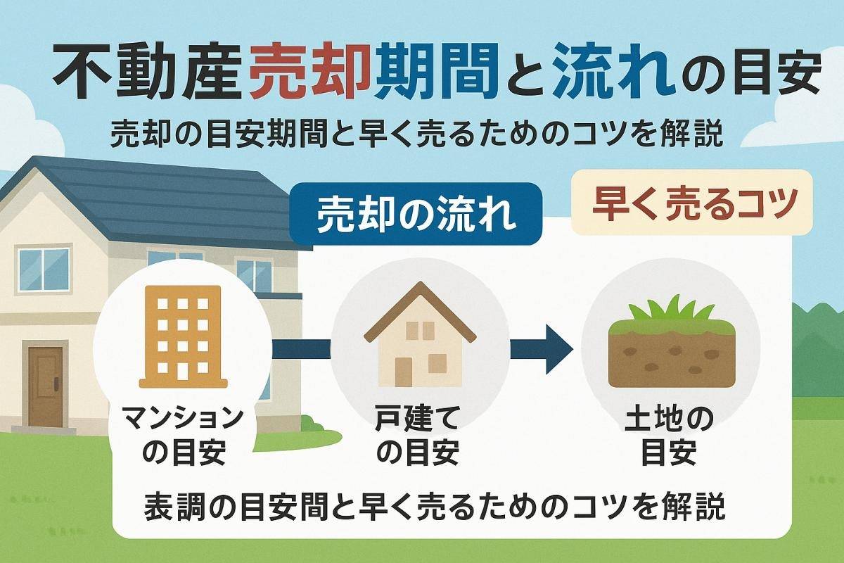 不動産売却期間の平均や流れを詳しく解説！マンション・戸建て・土地の目安と早く売るためのコツ