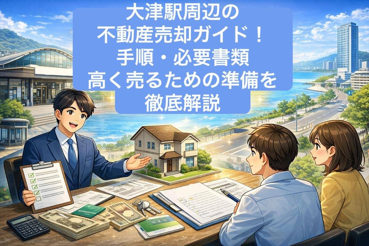 大津駅周辺の不動産売却ガイド！手順・必要書類・高く売るための準備を徹底解説