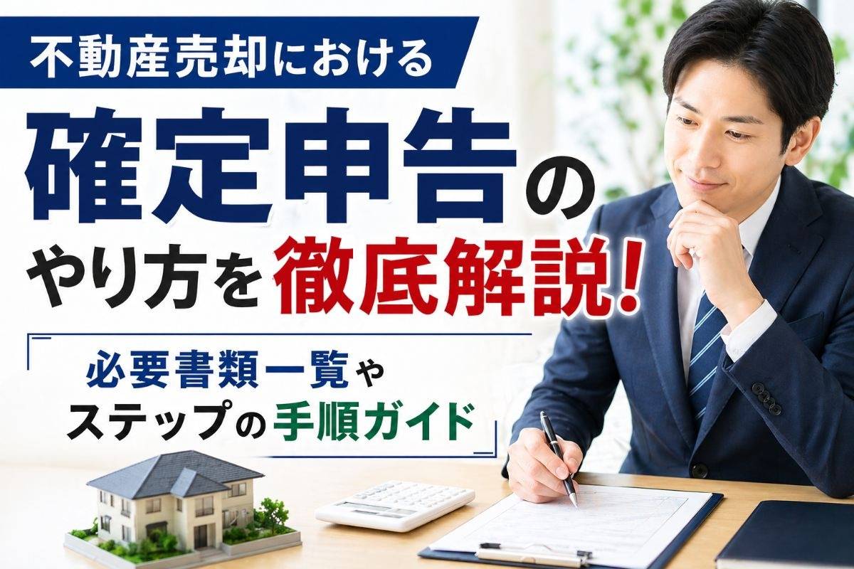 不動産売却における確定申告のやり方を徹底解説！必要書類一覧やステップの手順ガイド